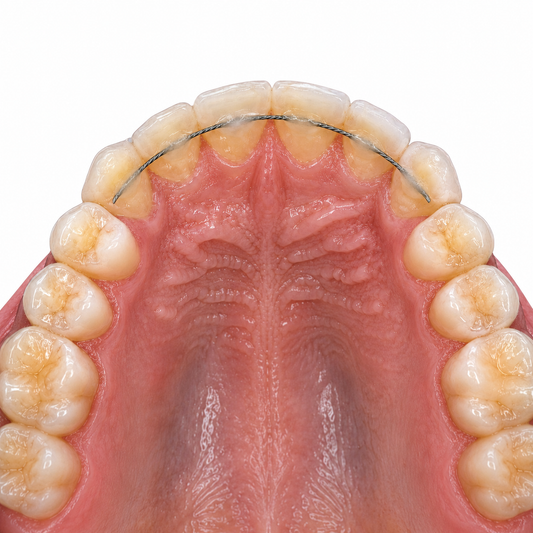 Retainer tradizionale con dima di trasferimento